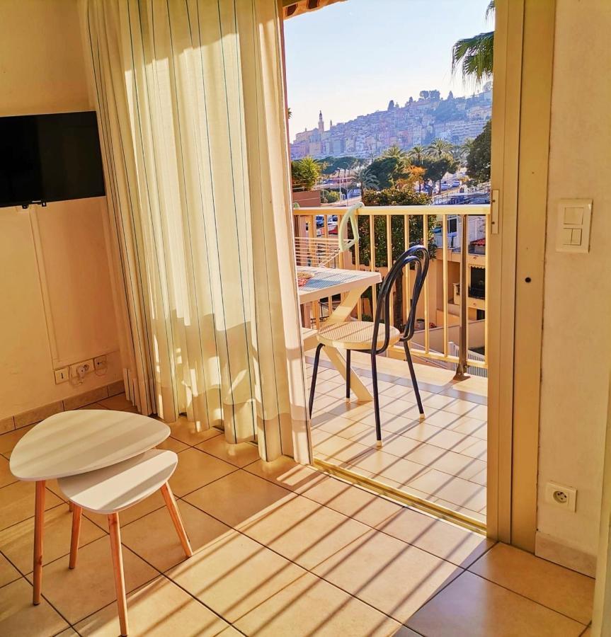 Menton Bord De Mer Studio Calme Avec Balcon, Ascenseur, Climatisation, Ideal Location Quiet Near Sea, Balcony, Elevator, Ac Kültér fotó